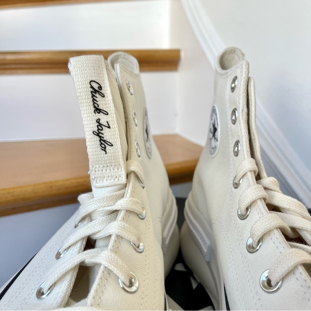 NWT Converse Run Star Legacy CX Hi Platform high top Chuck Taylor sneaker white - Picture 14 of 16